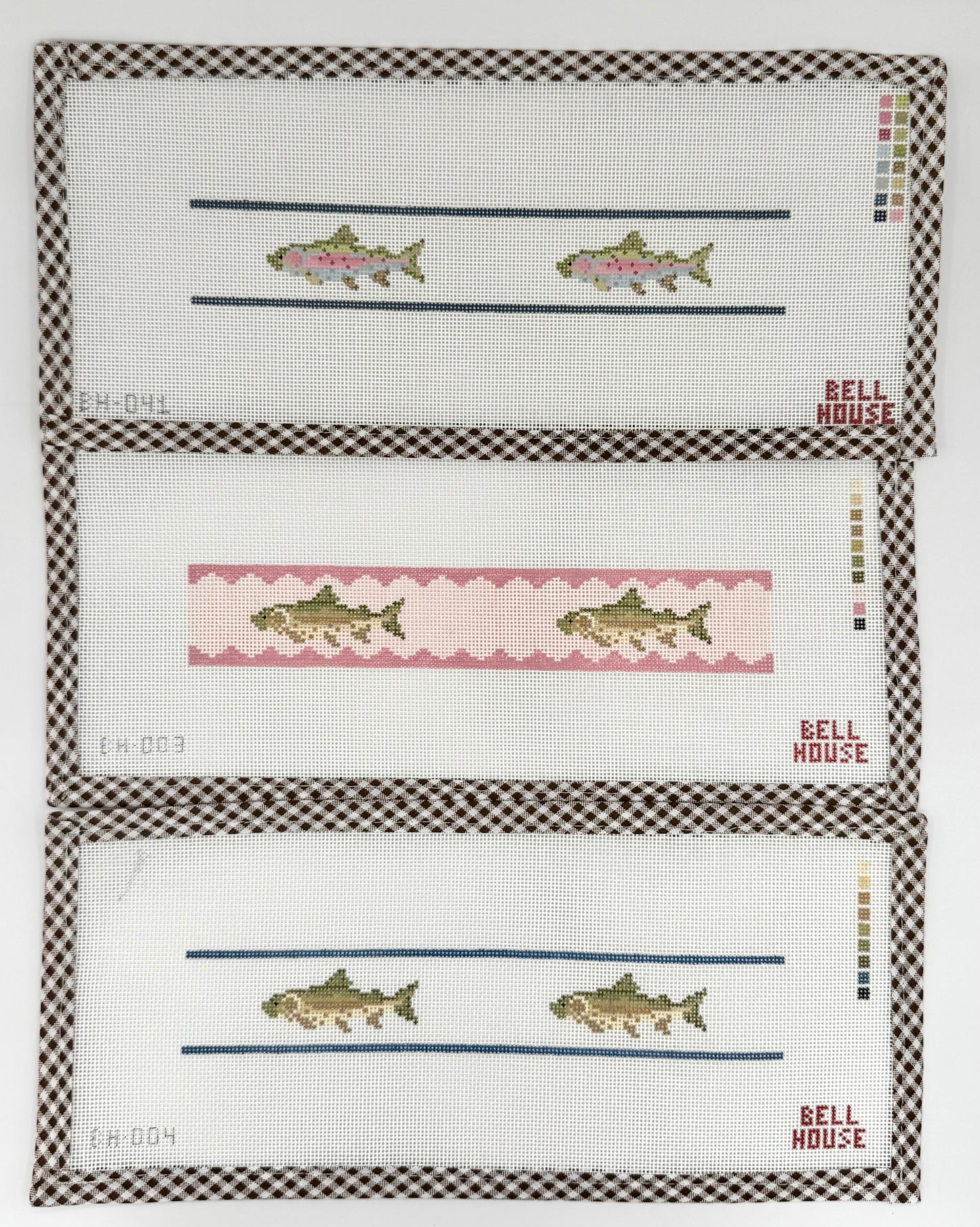 Brown Trout Key Fob - Pink