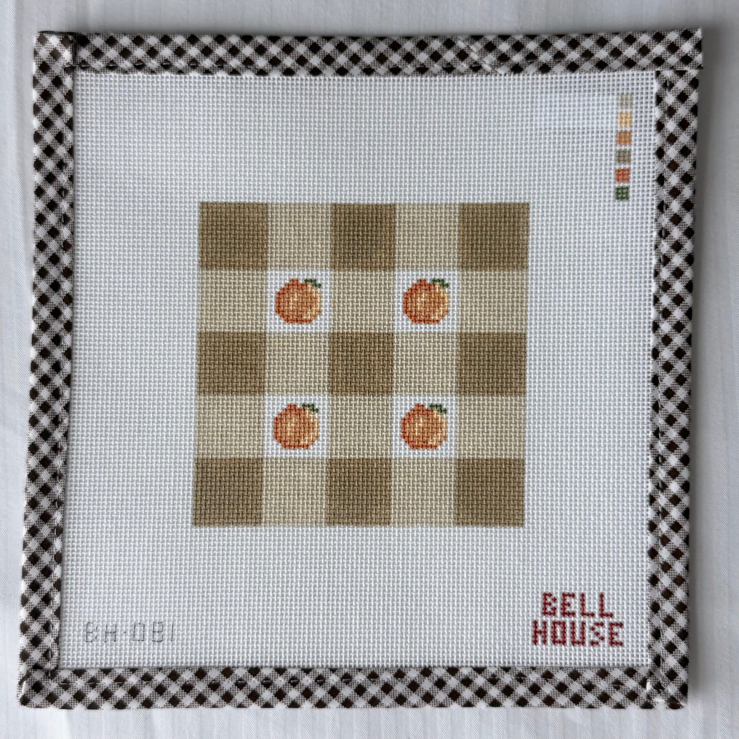 Peach Plaid 4"