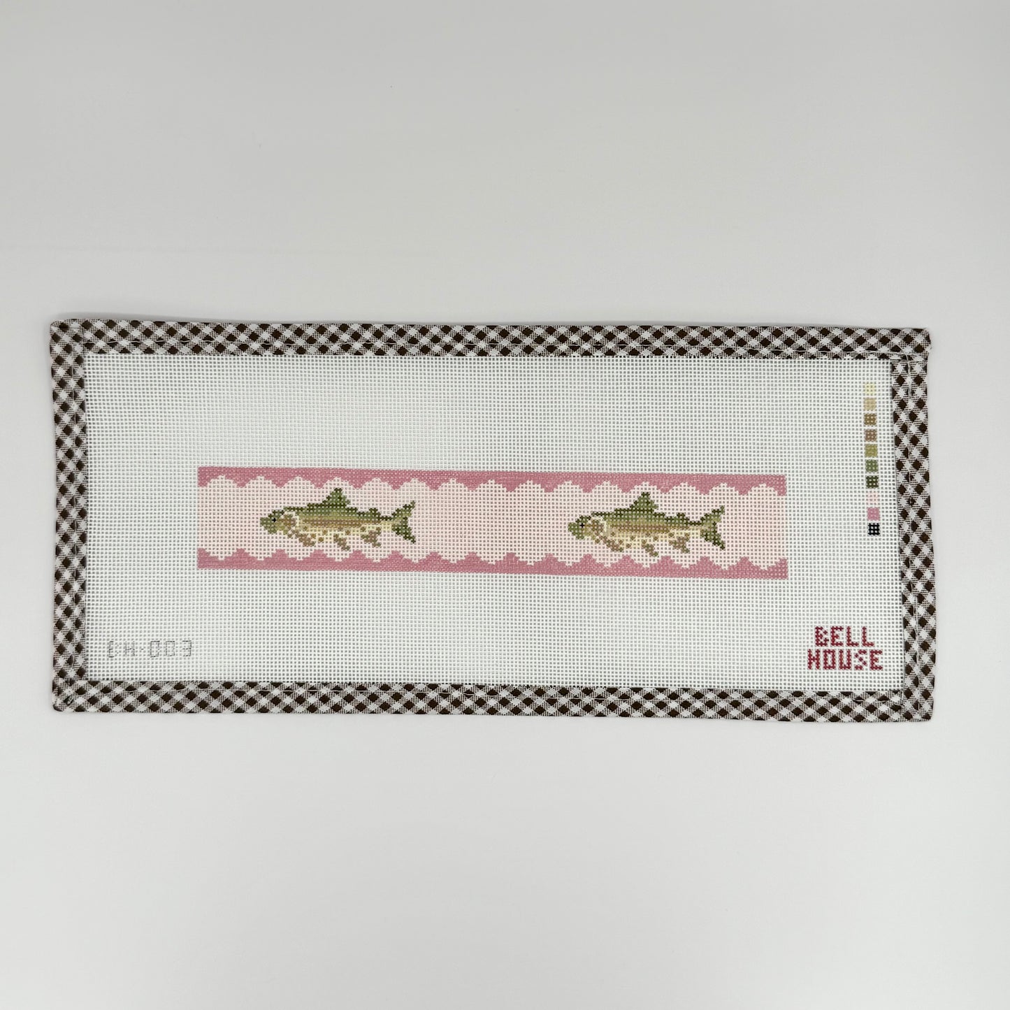 Brown Trout Key Fob - Pink