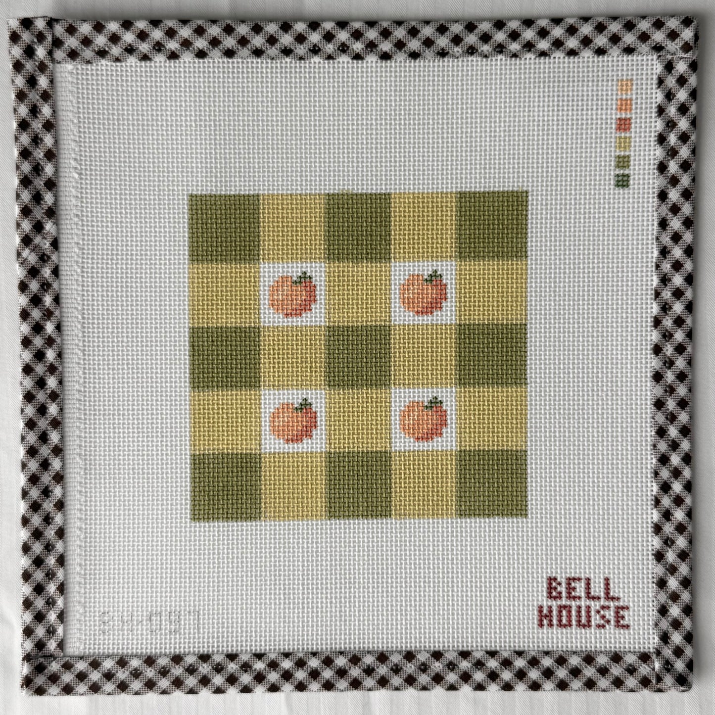 Orange Plaid 4"