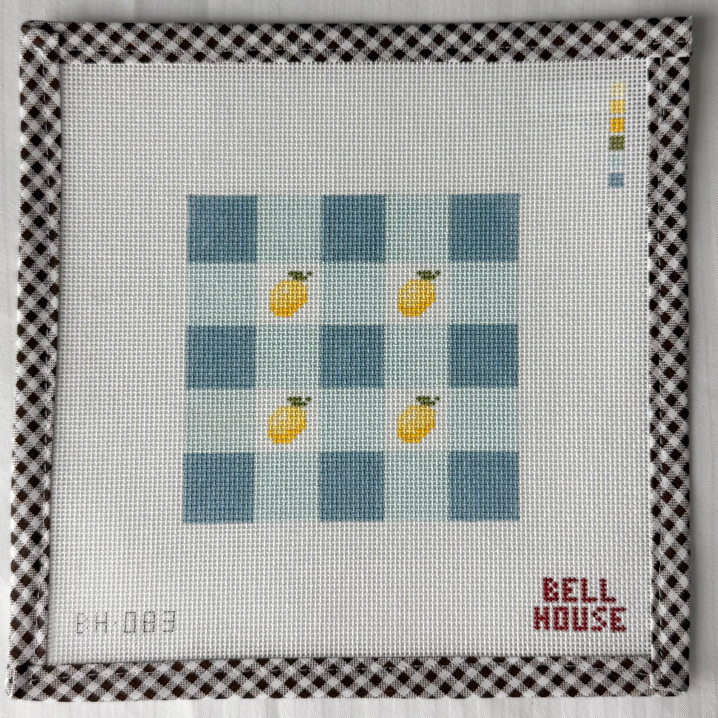 Lemon Plaid 4"