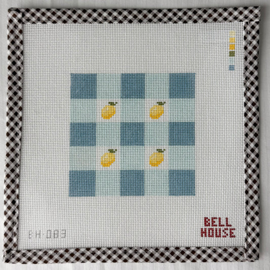 Lemon Plaid 4"