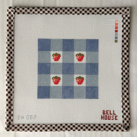 Strawberry Plaid 4"