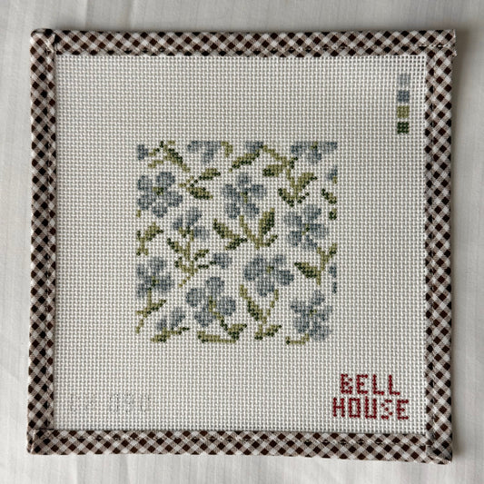 Blue Floral 4"