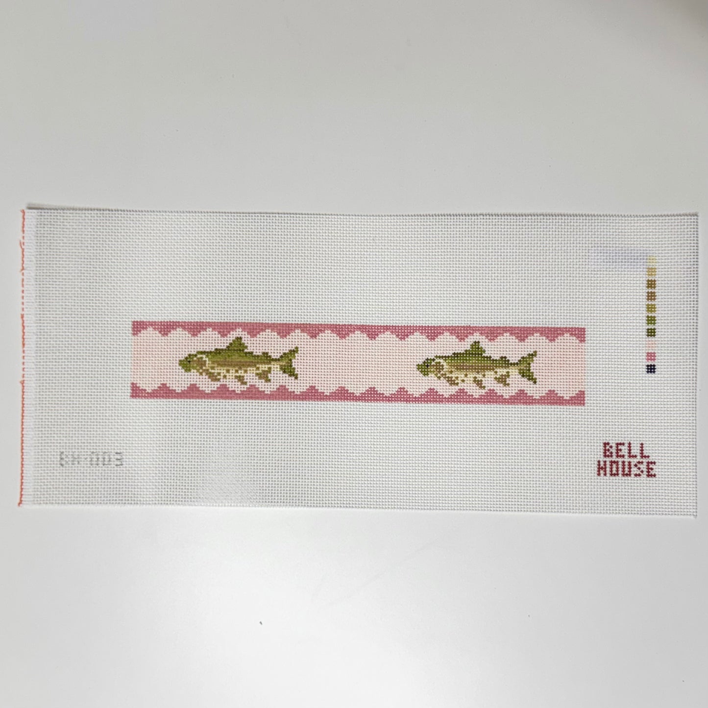 Brown Trout Key Fob - Pink